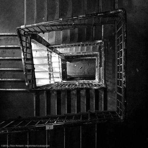 Treppenhaus im Tacheles - Vogelperspeltive