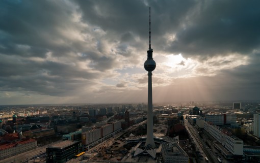 Blick von der Aussichtsplattform des Park Inn Hotels