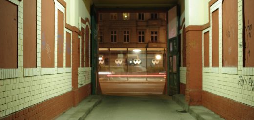 Kurzsichtig, unscharf, Nacht, Einfahrt, Warschauer Strasse