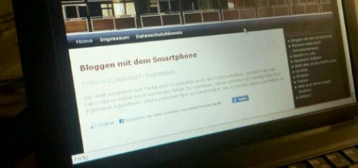Screenshot bloggen mit dem Smartphone