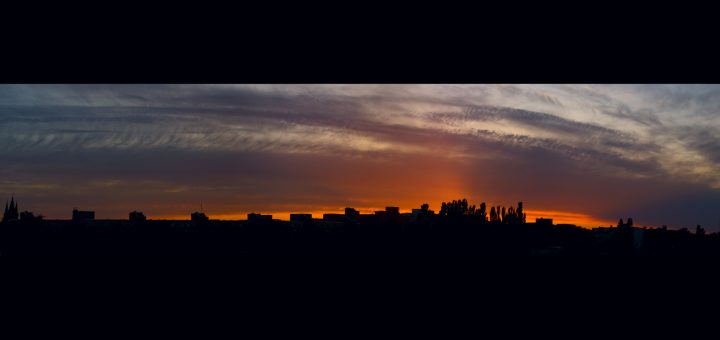 Sonnenuntergang über Wedding