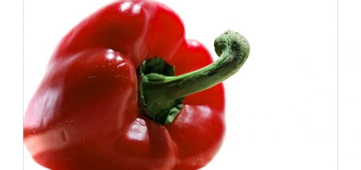 Paprika ballt Stengel zur Faust