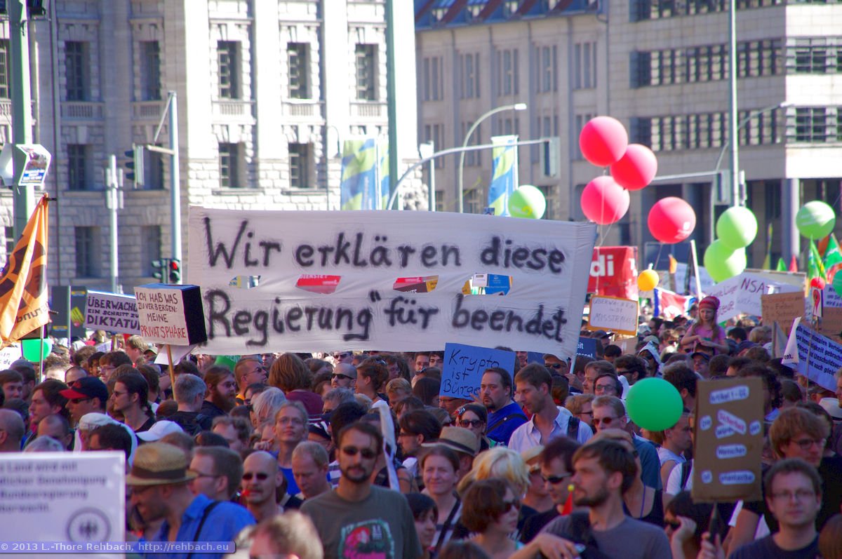Freiheit statt Angst – Demonstration in Berlin am 07.09.2013