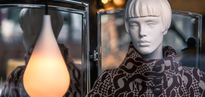 Mannequin at a store window