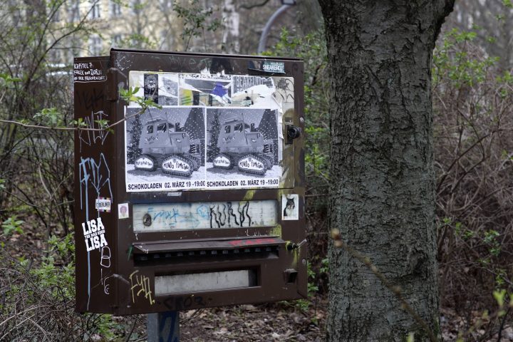 Kaputter Zigarettenautomat